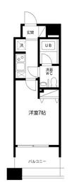 レジディア島津山 504 間取り図