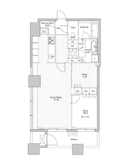 麻布台パークハウス 3階 間取り図