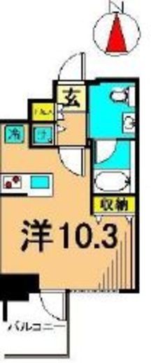 プライマル大井仙台坂 903 間取り図