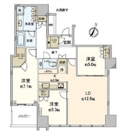 大崎ウエストシティタワーズ イースト 31階 間取り図