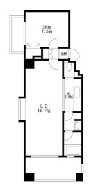 レジディア島津山 1103 間取り図