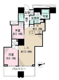 富久クロスコンフォートタワー(Tomihisa Cross)  40階 間取り図