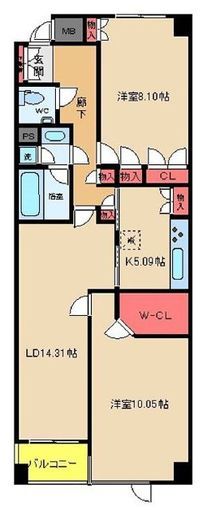 NK青山ホームズ 513 間取り図
