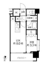 リリエンベルグ目白壱番館 705 間取り図