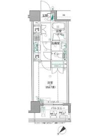 レフィール銀座フロント 8階 間取り図