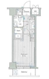 グランド・ガーラ高輪 10階 間取り図