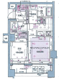 イニシアイオ高田馬場 2階 間取り図