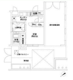 エルスタンザ代々木 106 間取り図