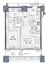 カテリーナ三田タワースイート イーストアーク 26階 間取り図