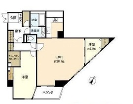 コープ野村一番町 8階 間取り図