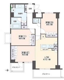 リエトコート四谷 901 間取り図