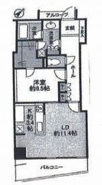 キャピタルマークタワー 8階 間取り図