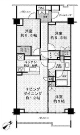 ザ・パークハウス大崎 5階 間取り図