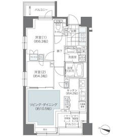 メゾンカルム本郷 1102 間取り図