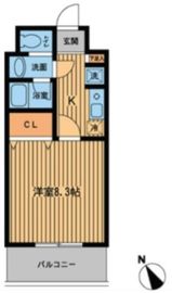 プライムアーバン門前仲町 908 間取り図