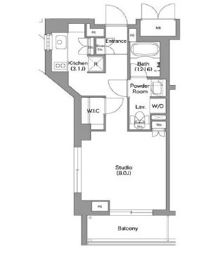 コンフォリア中野 504 間取り図