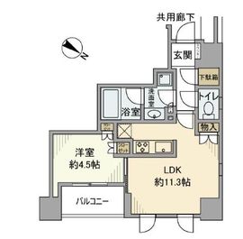 パークホームズ日本橋浜町二丁目ローレルアイ 8階 間取り図