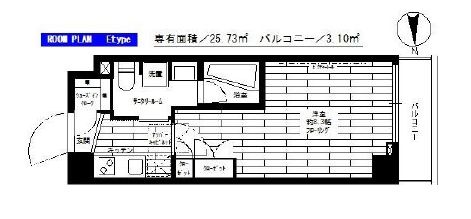 ステージグランデ清澄白河アジールコート 6階 間取り図