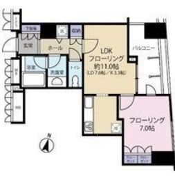 サンウッド品川天王洲タワー 4階 間取り図