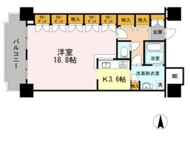 品川シーサイドビュータワー1 2515 間取り図