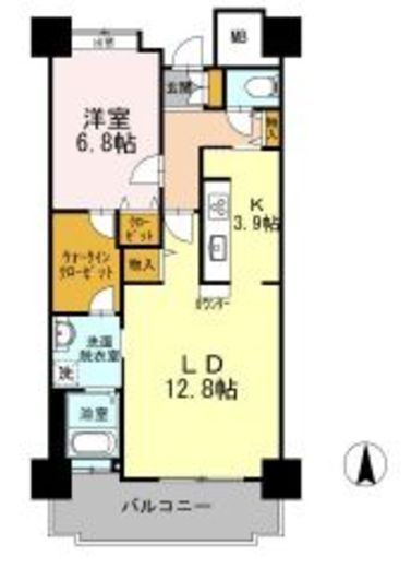 品川シーサイドビュータワー1 2909 間取り図