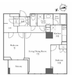 シティタワーズ豊洲ザ・シンボル 9階 間取り図