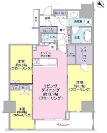 プレミスト日本橋浜町 5階 間取り図