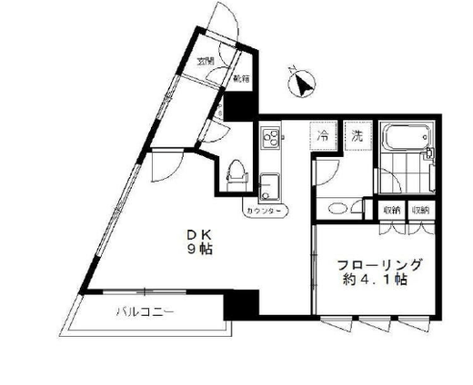 クオリア恵比寿ウエスト 13階 間取り図