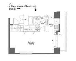 プライムアーバン初台 1101 間取り図