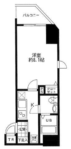 モーニングサイド銀座 305 間取り図