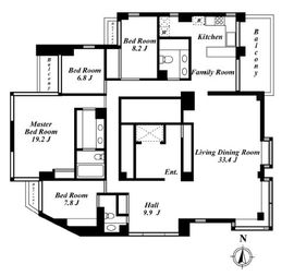 タウンハウス麻布台 301 間取り図