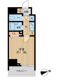 HF早稲田レジデンス 705 間取り図