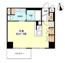 グランカーサ新宿御苑 404 間取り図