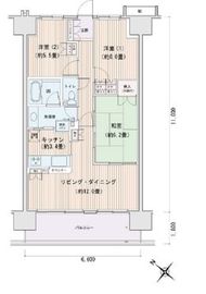 エスティメゾン豊洲レジデンス A1216 間取り図
