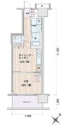 エスティメゾン豊洲レジデンス C403 間取り図