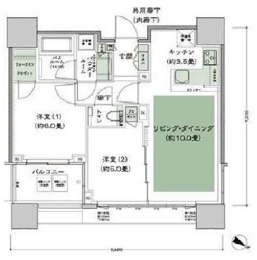 グランドミレーニア タワー＆スイート 18階 間取り図