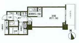 代官山アドレス ザ・タワー 13階 間取り図