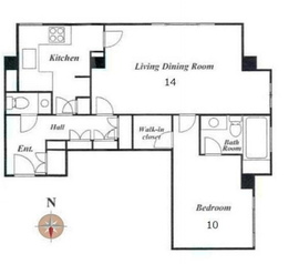 エアリイ南麻布 102 間取り図