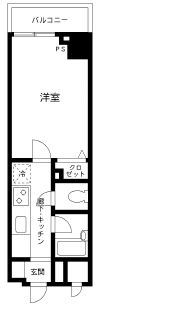 プライムアーバン飯田橋 402 間取り図