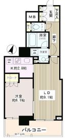 ステーションフロントタワー 9階 間取り図