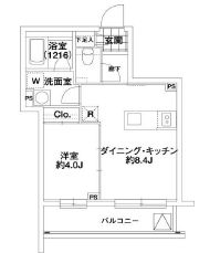 エルスタンザ代々木 403 間取り図