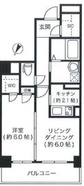 コアーズ勝どき 4階 間取り図