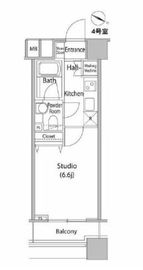 ファーストリアルタワー新宿 1304 間取り図