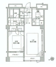 ザ・ウエストミンスター六本木 9階 間取り図