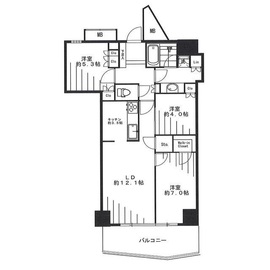 キャピタルマークタワー 17階 間取り図