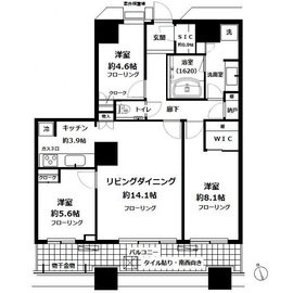 芝浦アイランド グローヴタワー 30階 間取り図