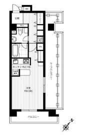 グラマシー恵比寿 410 間取り図