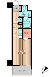 日本橋ファーストレジデンス 1007 間取り図