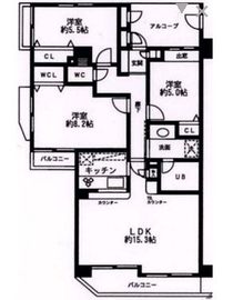 シルフィード南平台 3階 間取り図