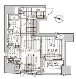 レガリス品川天王洲ベイサイドコート 501 間取り図